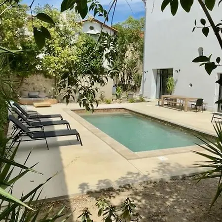 Grande Maison De Maitre Contemporaine A 10 Min De La Et Piscine Salles-d'Aude